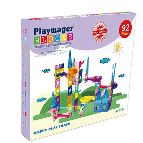 מגנטים פליימאגר המקורי לונה פארק 92 חלקים