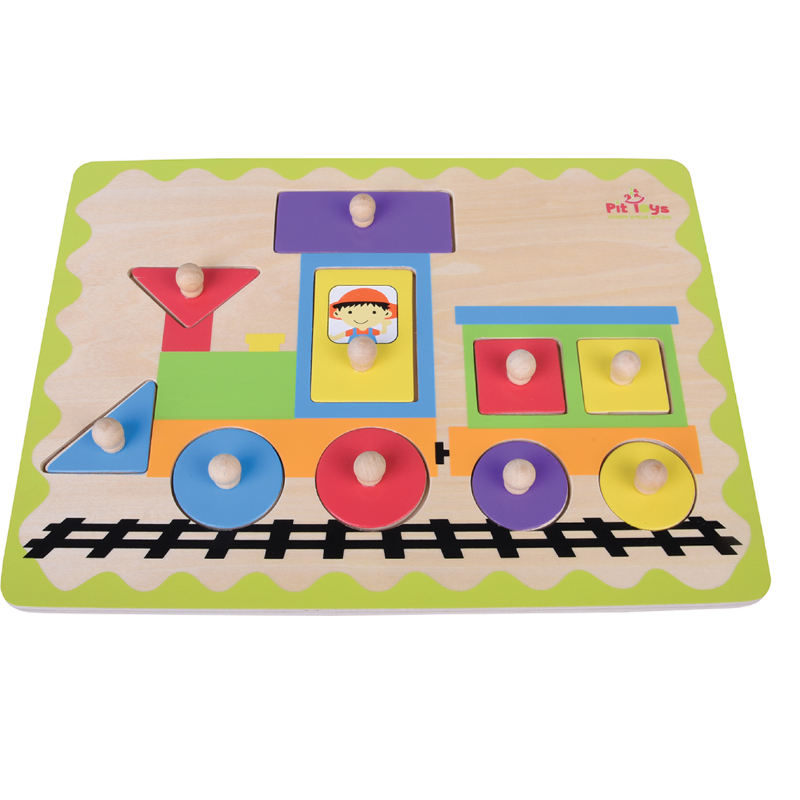פאזל קטר מעץ pit toys