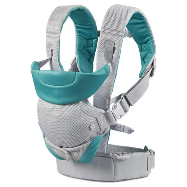 מנשא לתינוק 4 ב-1 בד נושם Infantino Flip Light And Air - צבע אפור/טורקיז