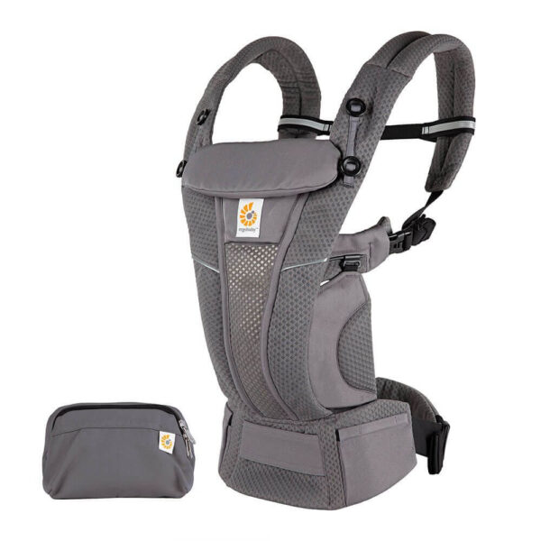 מנשא ארגובייבי אומני בריז – Ergobaby Omni Breeze צבע אפור גרניט - Graphite Grey