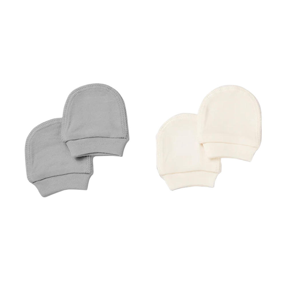 שני זוגות כפפות לורנס אפור/קרם– Lorens