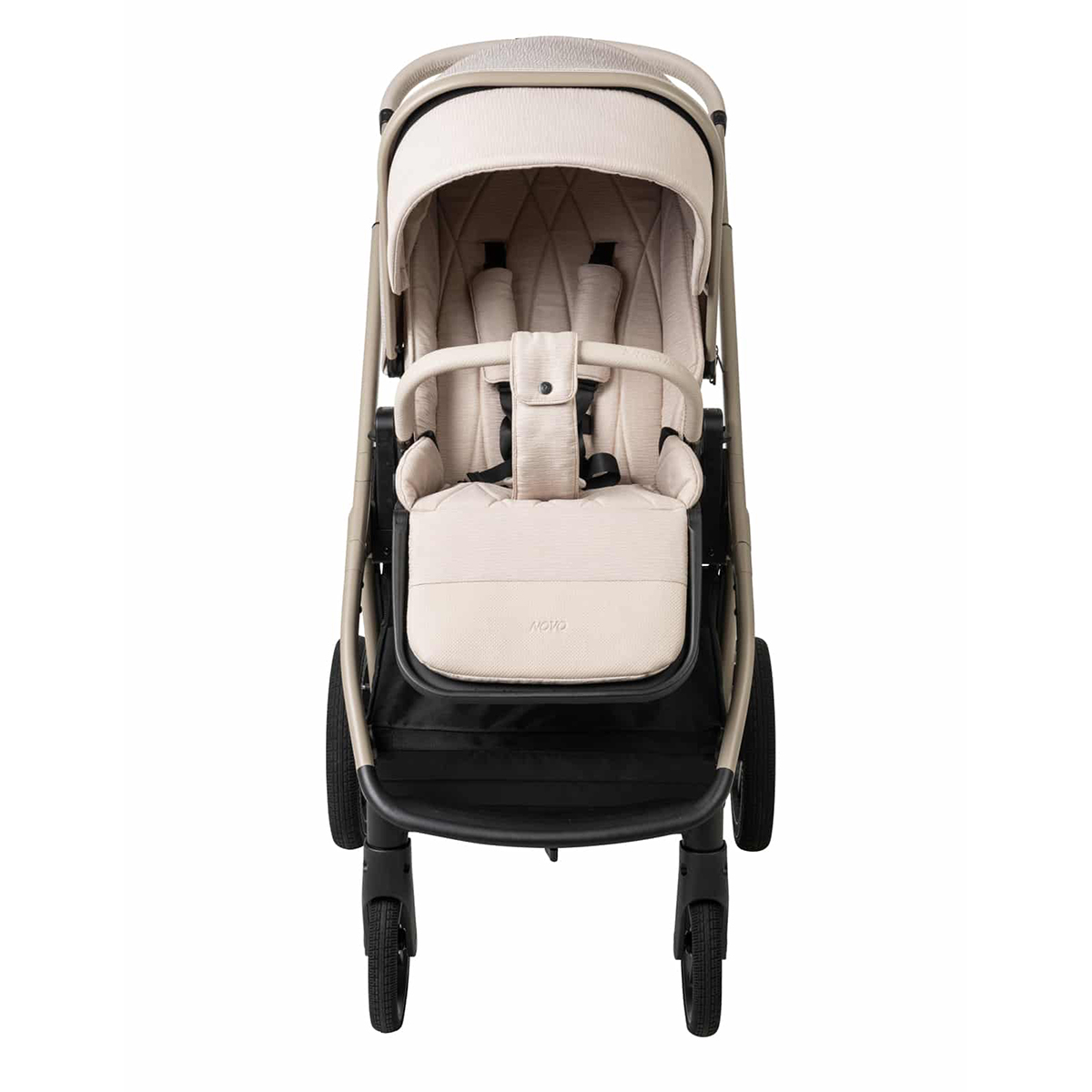 עגלה משולבת ספורט ליין נובו ריפוד בז' | ידית בז' – Sport Line Novo – תמונה 7