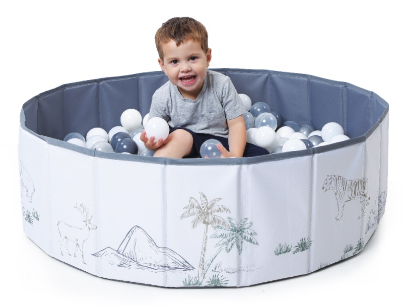 בריכת כדורים פרימיום מתקפלת הכוללת 80 כדורים סוואנה – תמונה 2