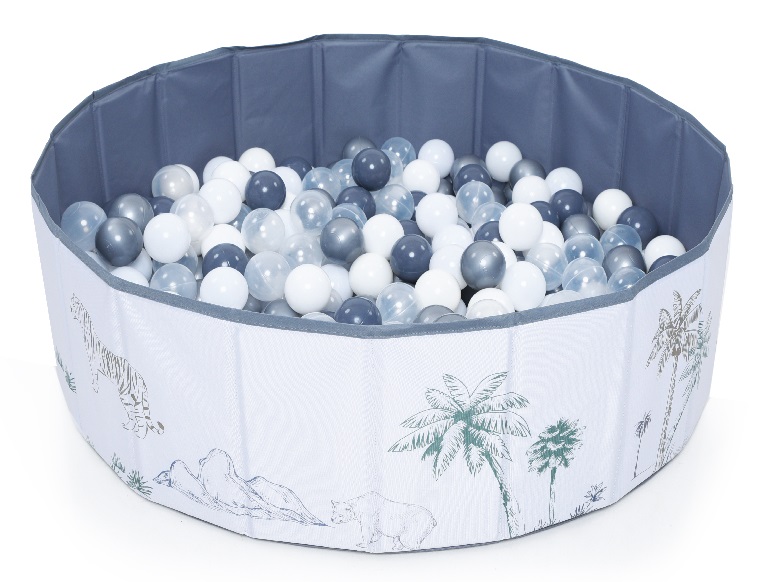 בריכת כדורים פרימיום מתקפלת הכוללת 80 כדורים סוואנה