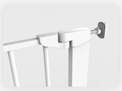 שער בטיחות 'ללא קדיחה' ומנגנון נעילה כפול לפתחים רחבים בגודל 75 עד 96 ס"מ - שחור Bambino king – תמונה 7