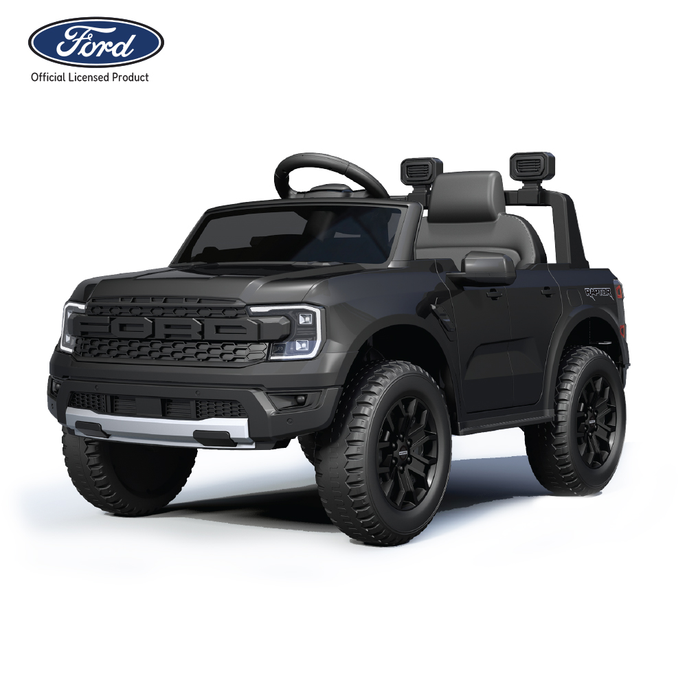 מכונית ממונעת 12V ריינג'ר- כולל שלט הורים צבע שחור