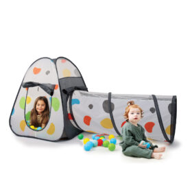 אוהל משחק עם מנהרה כולל 100 כדורים