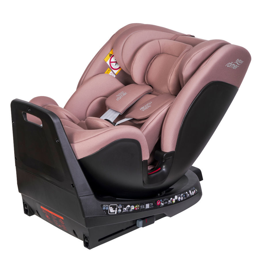 כיסא בטיחות ברייטקס מסתובב משולב בוסטר 360° SWIVEL מבית BRITAX (ורוד)