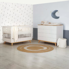 חדר דייניז קיילי לבן/עץ – מייסון לבן/עץ – Dainy’s