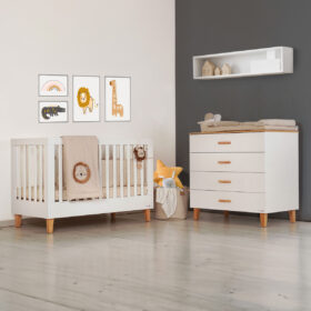 חדר דייניז ריין לבן/עץ – וואלי לבן/עץ – Dainy’s