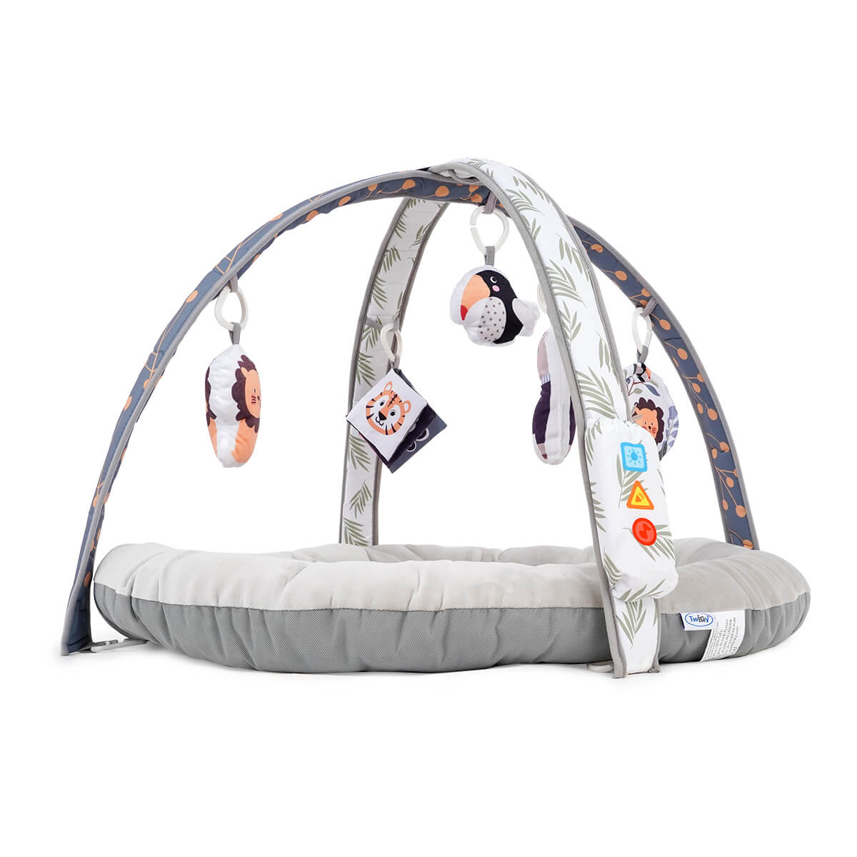 משטח פעילות אוניברסיטה עבה במיוחד טוויגי צבע אפור – משטח פעילות טוויגי – ™Twigy Animals & Smiles – תמונה 5