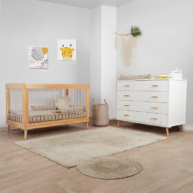 חדר דייניז אליסון לבן/עץ – אמנדה עץ טבעי/אקריל – Dainy’s