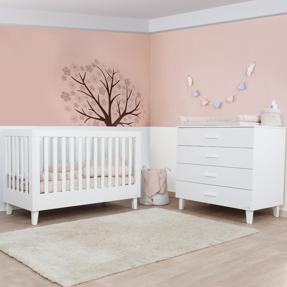 שידת אחסנה דייניז ריין לבן קלאסי – Dainy’s Rain™ Dresser Classic White 100 cm – תמונה 8