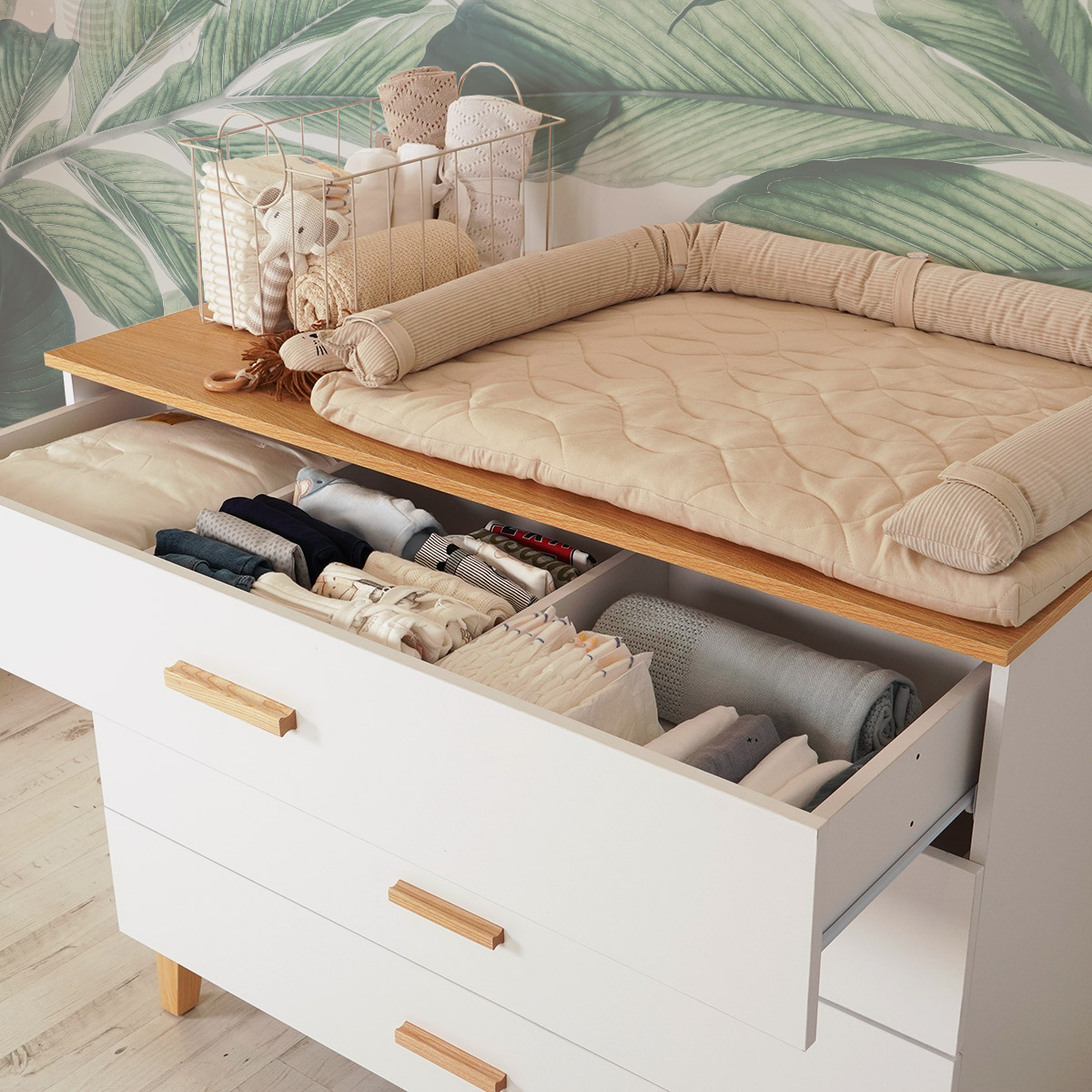 שידת אחסנה דייניז ראנצ’ לבן/עץ – Dainy’s Ranch™ Dresser White/Wood 120 cm – תמונה 3