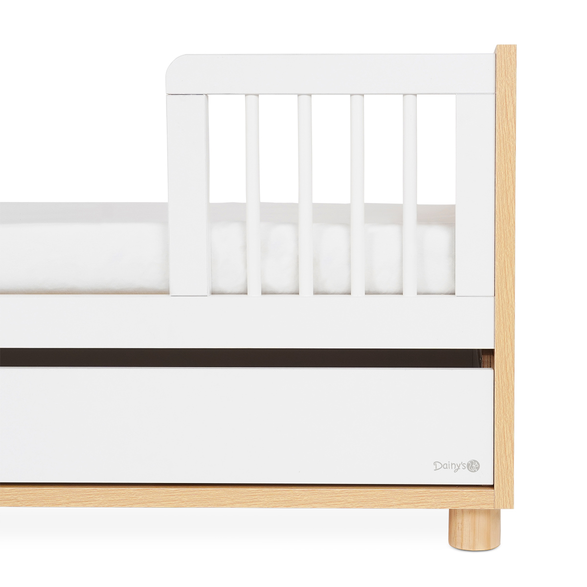 מיטת תינוק דייניז קורי לבן/עץ – Dainy’s Corry™ Baby Bed White/Wood 130×70 cm – תמונה 9