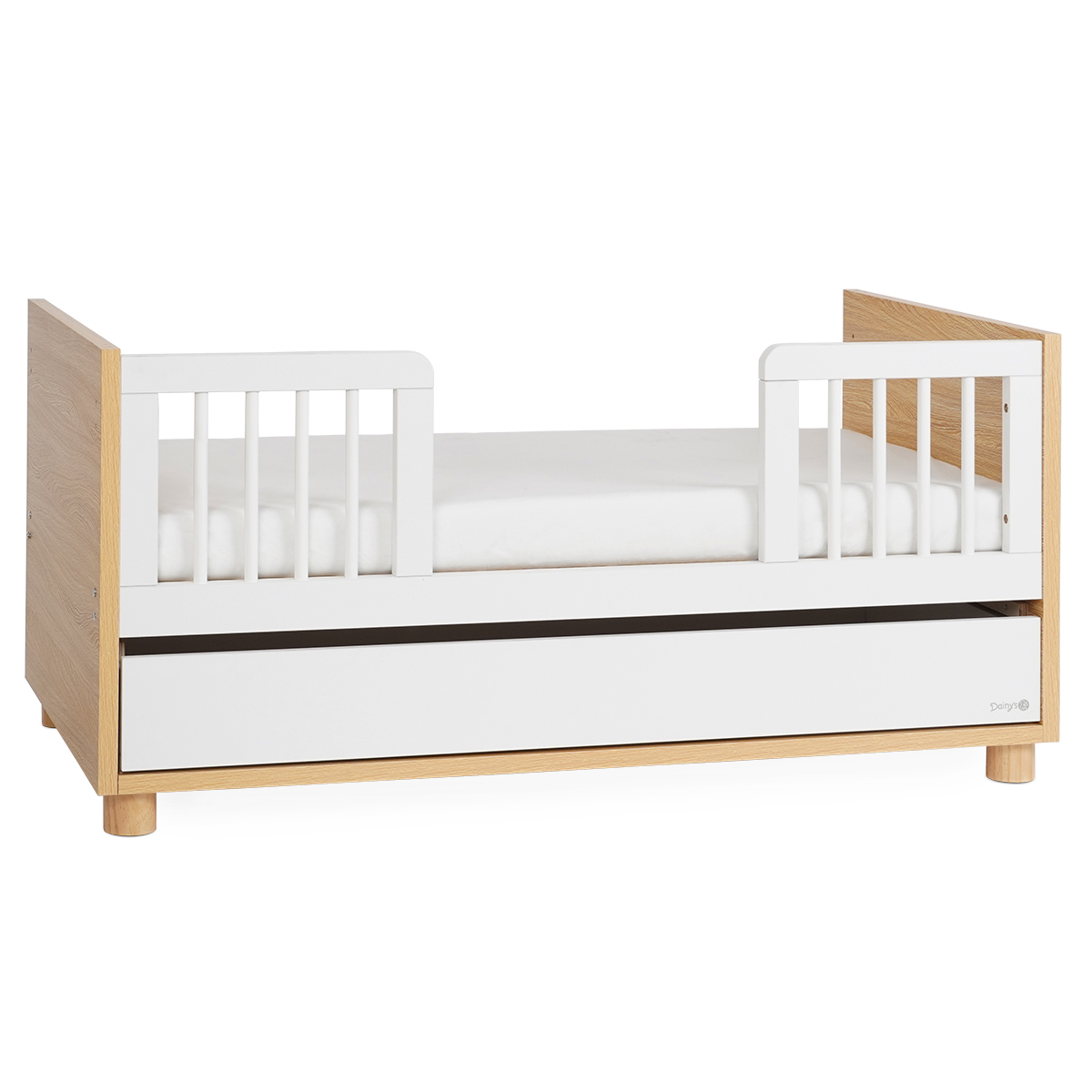 מיטת תינוק דייניז קורי לבן/עץ – Dainy’s Corry™ Baby Bed White/Wood 130×70 cm – תמונה 8