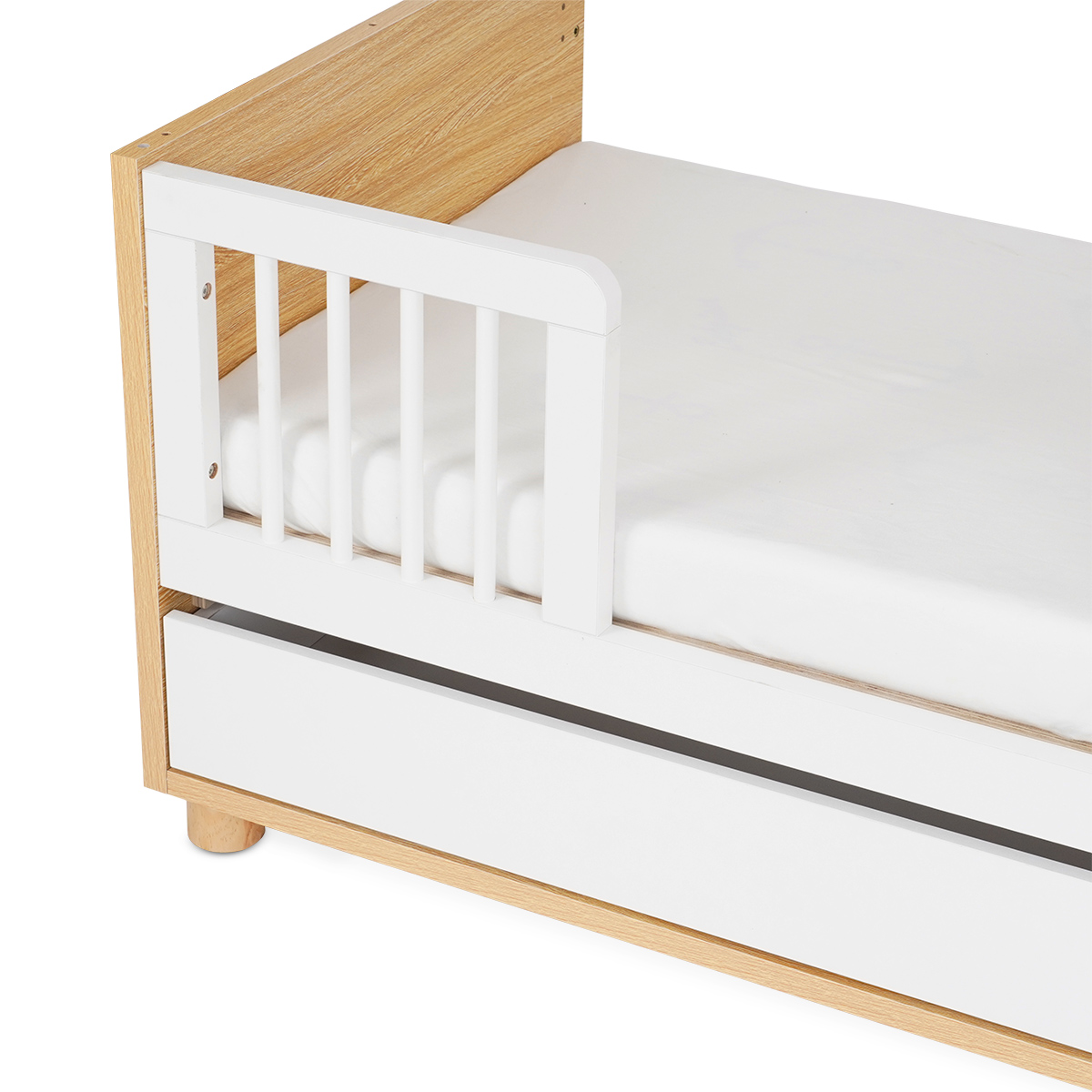 מיטת תינוק דייניז קורי לבן/עץ – Dainy’s Corry™ Baby Bed White/Wood 130×70 cm – תמונה 10