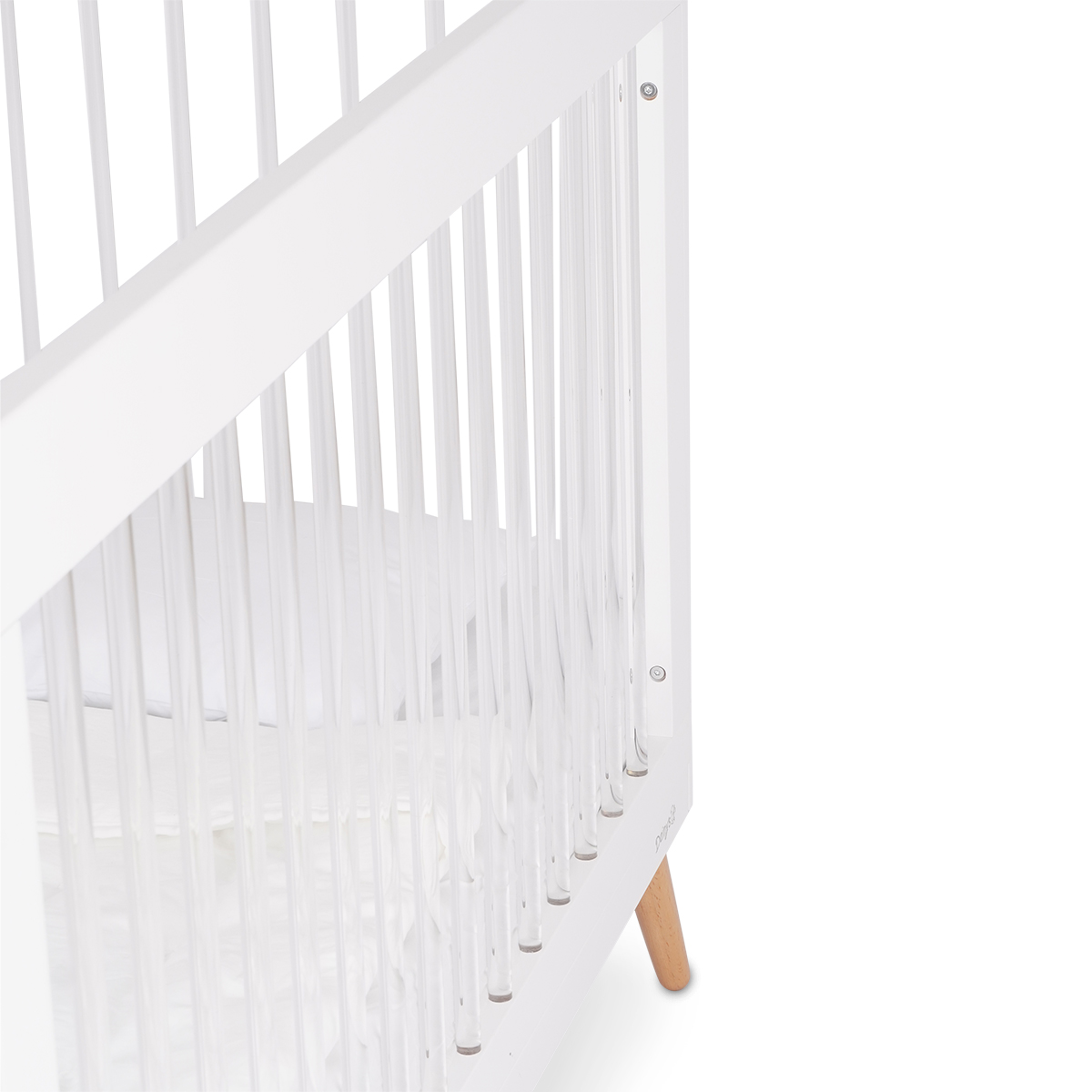 מיטת תינוק דייניז הילס לבן/אקריל – Dainy’s Hills™ Baby Bed White/acrylic 120×60 cm – תמונה 6