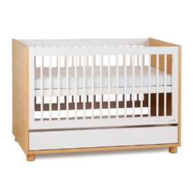 מיטת תינוק דייניז קורי לבן/עץ – Dainy’s Corry™ Baby Bed White/Wood 130×70 cm