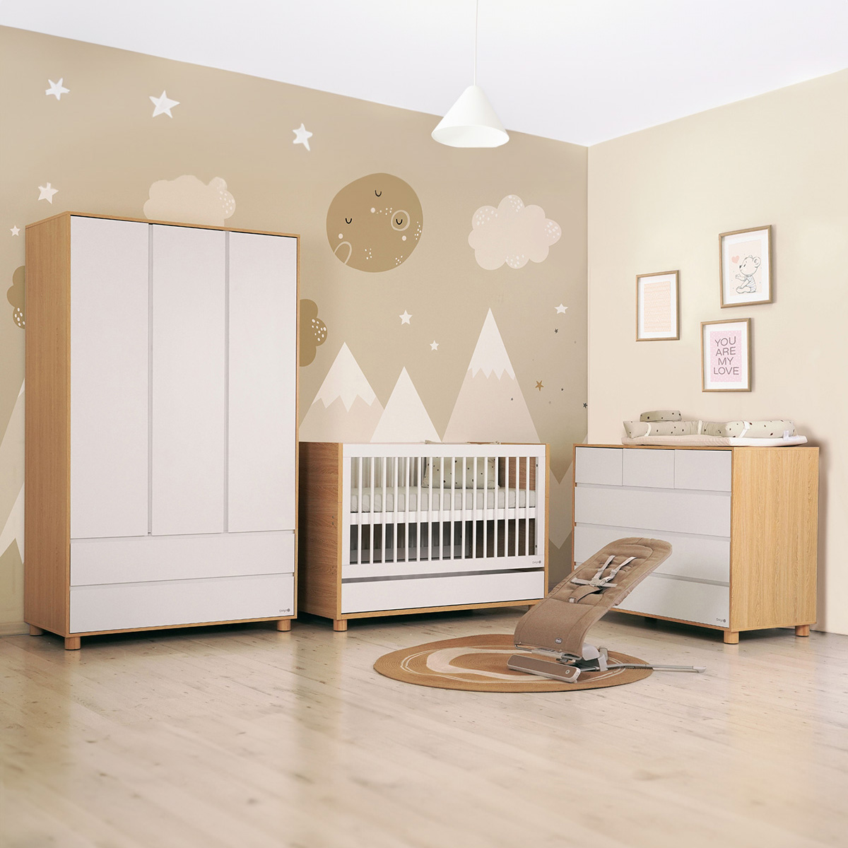 מיטת תינוק דייניז קורי לבן/עץ – Dainy’s Corry™ Baby Bed White/Wood 130×70 cm – תמונה 15