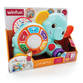 פיל משיכה מוסיקלי Winfun ווינפאן מעודד זחילה - בשפה הערבית