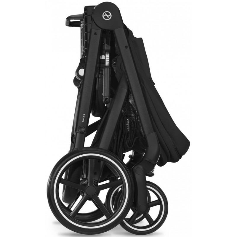 עגלת תינוק משולבת סייבקס באליוס Cybex Balios TS5 טיולון+אמבטיה צבע שחור- Moon Black – תמונה 2